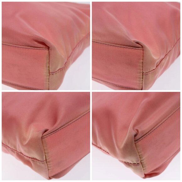 PRADA Tote Bag Nylon Pink Gold Auth - Picture 16 of 16